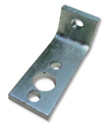 Angle Bracket Tapped Galv. 3/8