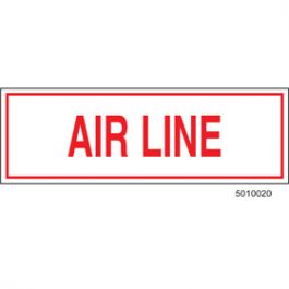 Air Line Sign, Aluminum, 6 x 2