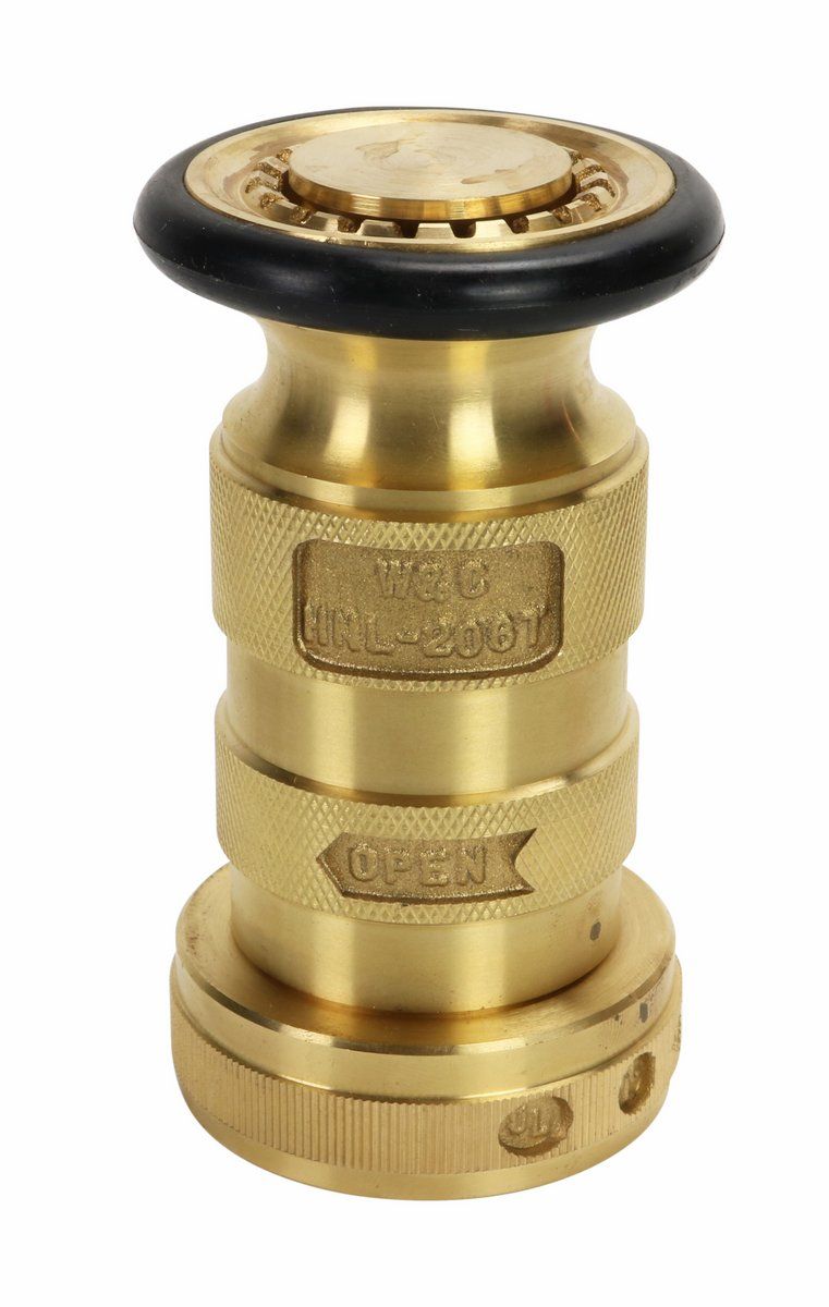 1-1/2" NST Fire Hose Brass Nozzle UL Listed and FM approved for Fire Protection 