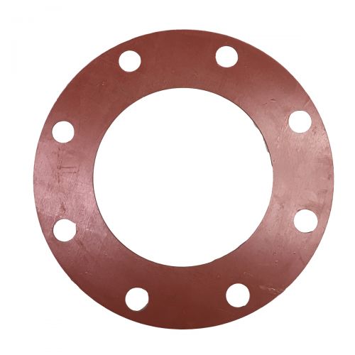Gasket Pipe Flange Red Rubber Full Face  150# 6" x 1/8"