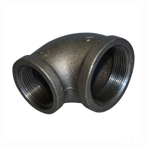 Pipe Fitting Malleable Iron 90° Reducing Elbow 3/4" x 1/2"