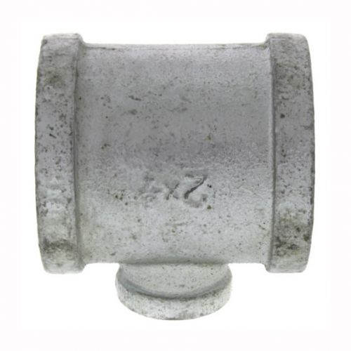 Pipe Fitting Malleable Galvanized Iron Reducing Tee 1/2" x 1/2" x 3/4"