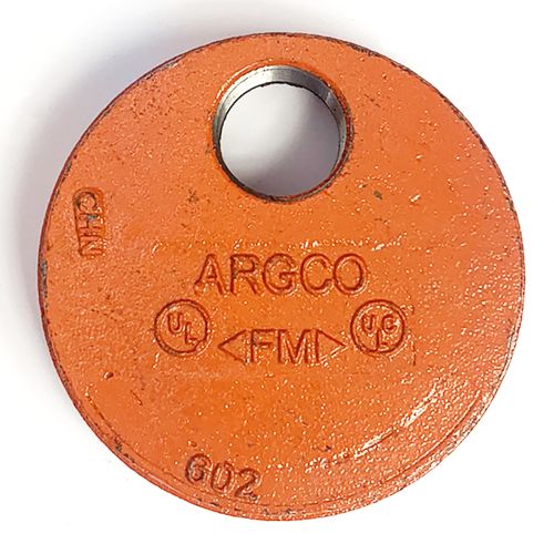 Grooved End Cap 3" w/Hole 1" (602)