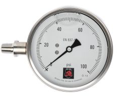 Riptide Glycerin Filled Calibrated Left Hand Gauge with Certificate