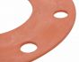 Gasket Pipe Flange Red Rubber Full Face  150# 4" x 1/8"