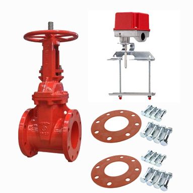 Fire Protection OS&Y Gate Valve D.I. Body Flanged 10" w/ two NBG kits, Tamper Switch