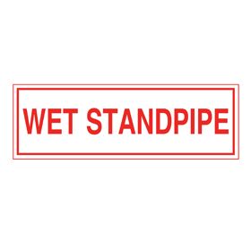 Sign Alum 6x2 Wet Standpipe (100/1000/22#)
