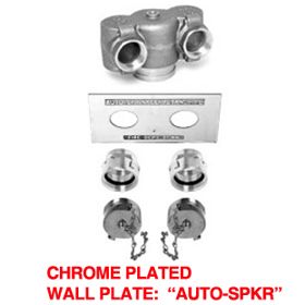 FDC Flush 90 Grooved 4"X 2.5"X 2.5" Complete Chrome Plated