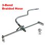 Fire Sprinkler Flexible Drop Hose 72" (1/2") Braided with preassembled bracket UL/FM