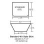 Escutcheon Pendant 2pc Set Standard 401 Cup 1/2" & Skirt CP
