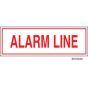 Sign Alum  6x2 Alarm Line (100/1000/22#)