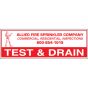 Sign Alum Personalized 6x2 Test & Drain (100/3.4#)