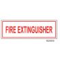 Sign Vinyl Decal 6x2 Fire Extinguisher (100/.6#)