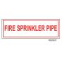 Sign Vinyl Decal 6x2 Fire Sprinkler Pipe (100/.6#)