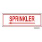 Sign Vinyl Decal 6x2 Sprinkler Left Arrow (100/.5#)