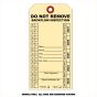 Tag Personalized Backflow Prevention 3-1/8" x 6-1/4" 1-Sided Manila Cardstock, 1-Color Print