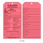 Tag Personalized (1000) FL Inspection Plastic Red (2-Sided)
