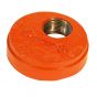Grooved End Cap 4" w/Hole 1" (602)