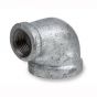 Pipe Fitting Malleable Galvanized Iron 90° Reducing Elbow 1-1/2" x 3/4"