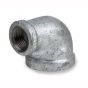 Pipe Fitting Ductile Galvanized Iron 90° Reducing Elbow 1" x 1/2"