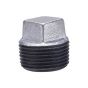 Pipe Fitting Malleable Galvanized Iron Plug Square Head 1-1/4"