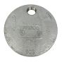 GALVANIZED Grooved End Cap 8" w/Hole 1"  (602)