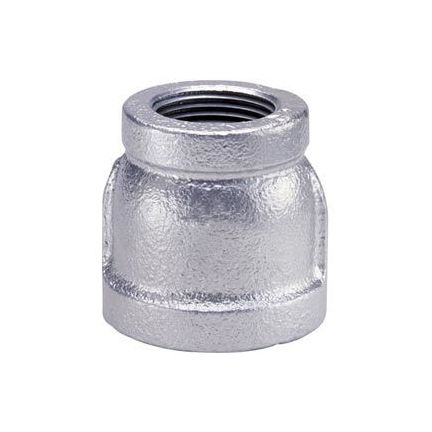 Pipe Fitting Malleable Galvanized Iron Reducing Coupling 3/4" x 1/2"