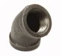 Pipe Fitting Malleable Iron 45° Elbow 1/2" (=Anvil 1102)